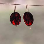 MARY MACGILL ”Red Amber Drop Earrings"