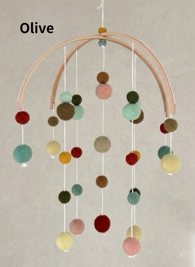 お祝いギフトセット<br>ベビーモビール ＆ ロンパース - 画像 (4)