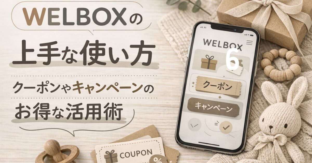 WELBOXの上手な使い方｜クーポンやキャンペーンのお得な活用術
