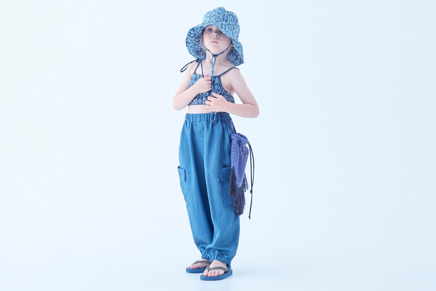 eLfin Folk（エルフィンフォルク）<br> Old Tile Printed Turip Hat