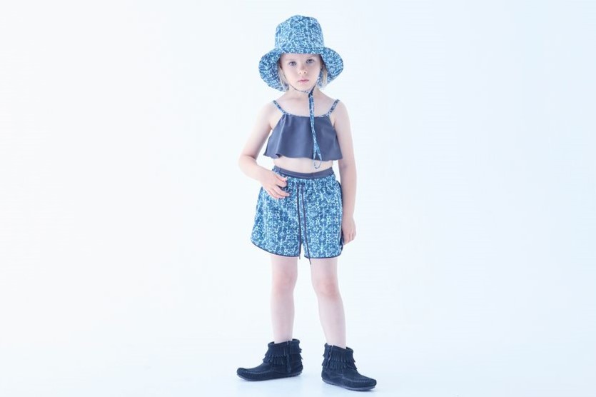 eLfin Folk（エルフィンフォルク）<br>Old Tile Pattern Girls Swim Shorts - 画像 (7)