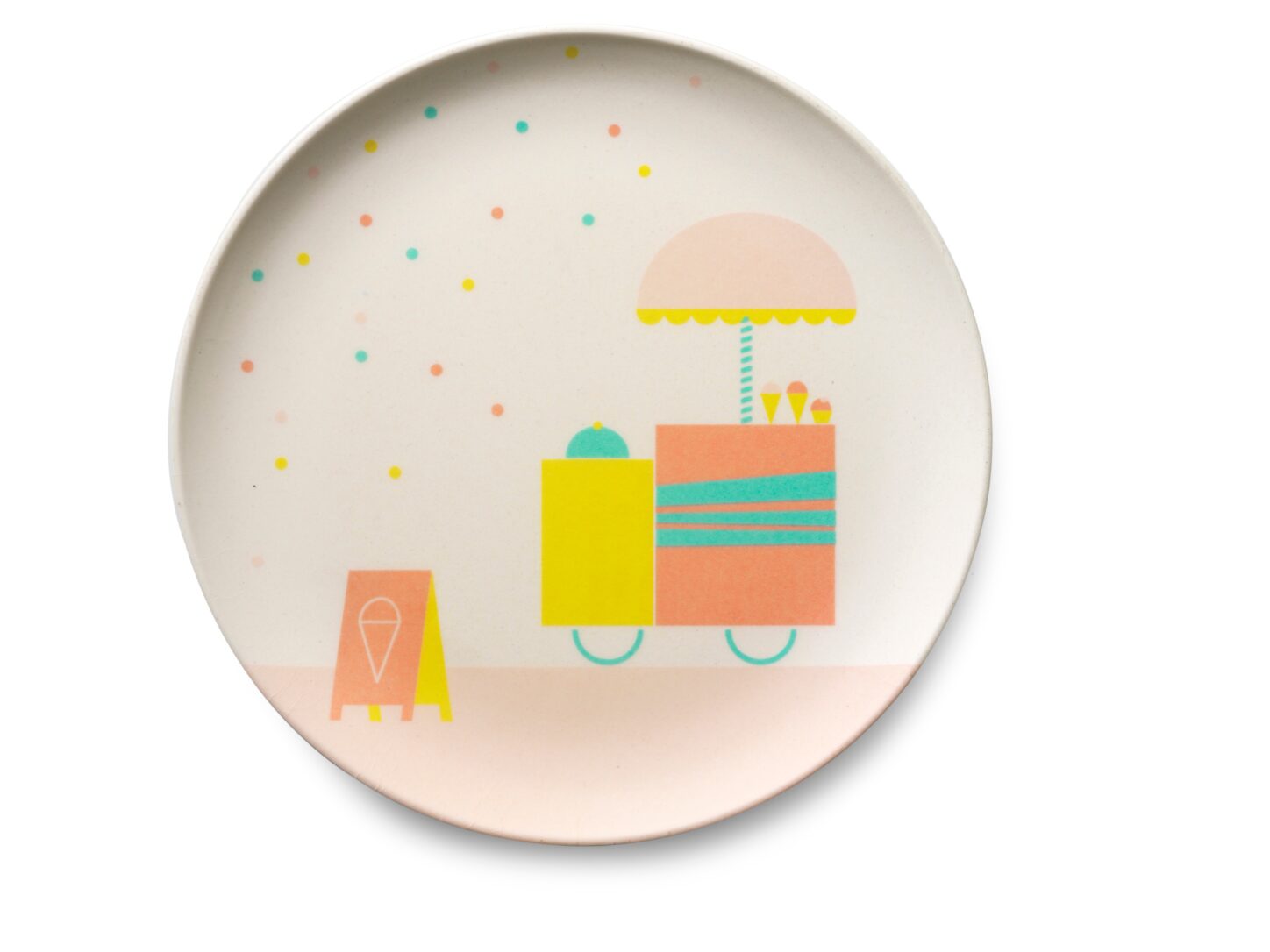 【30% OFF】バンブー食器セット<br>ENGEL(エンゲル)Kids Plate Set「circus」「ice cream」「tent」 - 画像 (6)