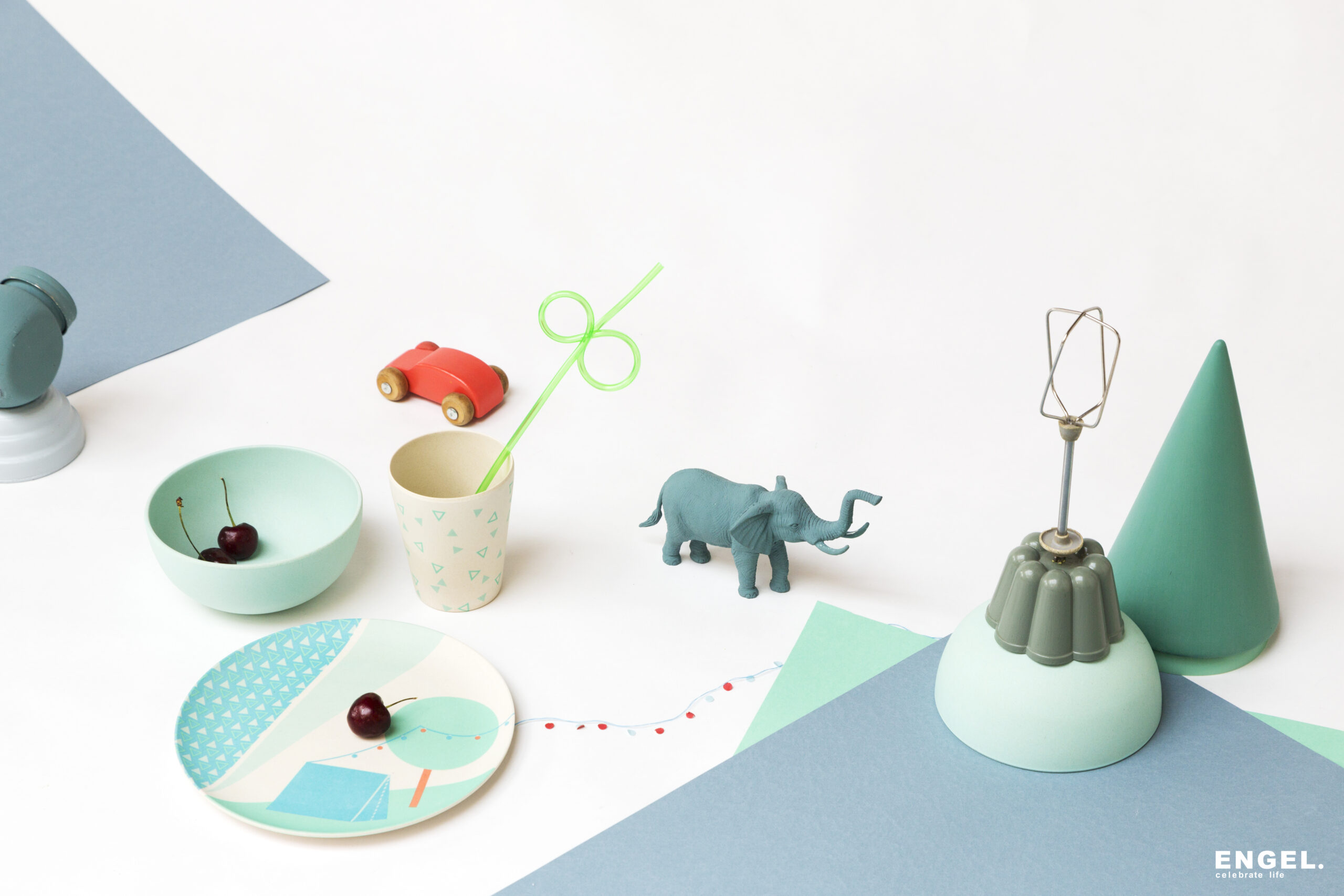 【30% OFF】バンブー食器セット<br>ENGEL(エンゲル)Kids Plate Set「circus」「ice cream」「tent」 - 画像 (14)
