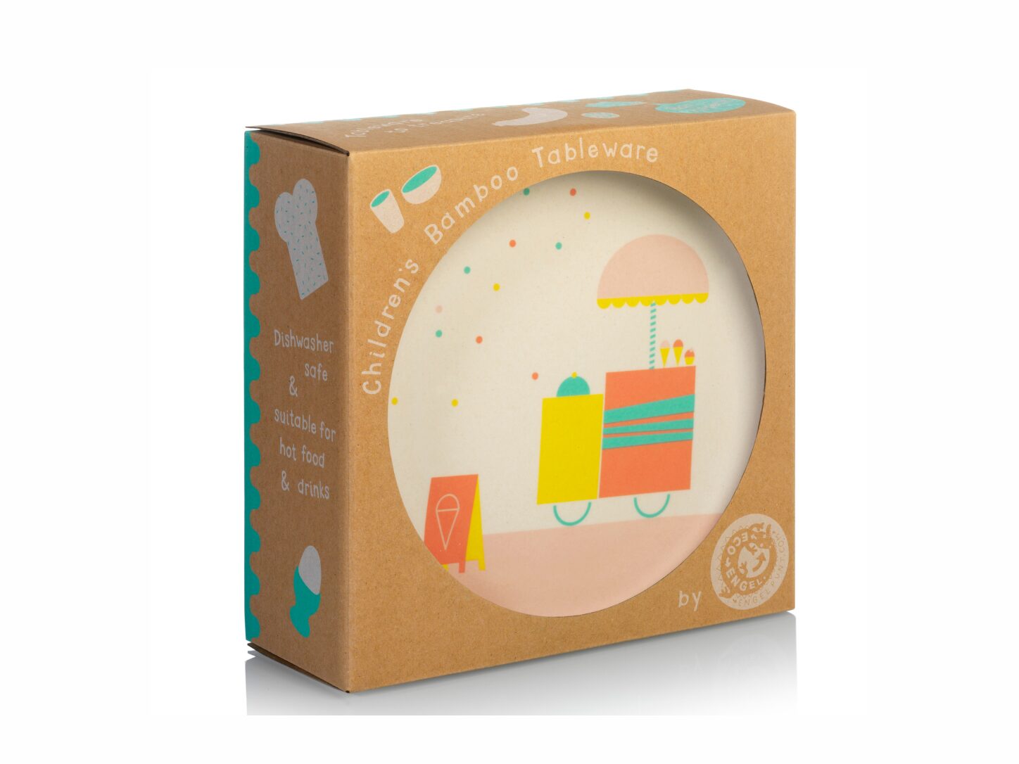 【30% OFF】バンブー食器セット<br>ENGEL(エンゲル)Kids Plate Set「circus」「ice cream」「tent」 - 画像 (9)